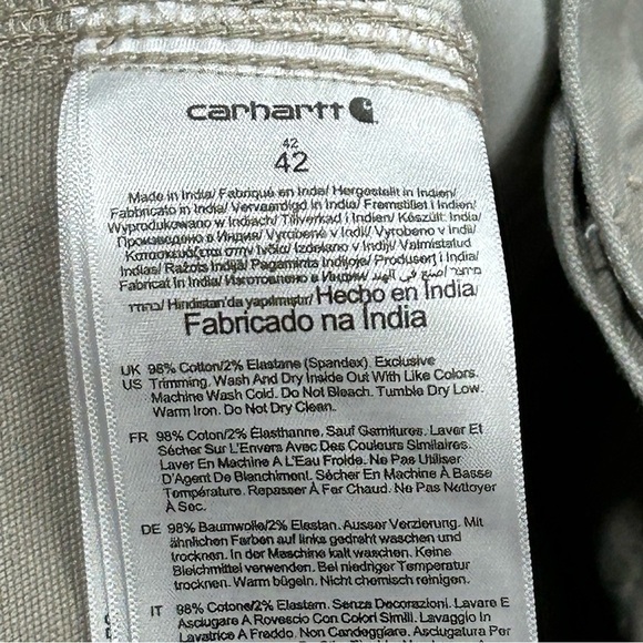 Carhartt Rugged Flex Relaxed Fit Canvas Utility Work Shorts Men Sz 42 - Picture 5 of 6